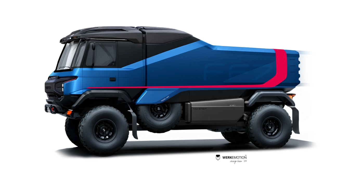 Fesh Fesh - FF7 - Race Truck - Sketch concept development - Werkemotion